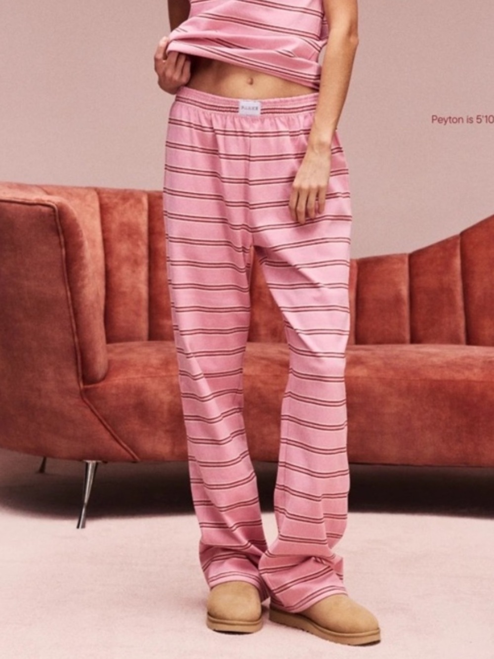 Parke Sweetheart Valentine’s Pink Red Boxer Sweatpants Size Small